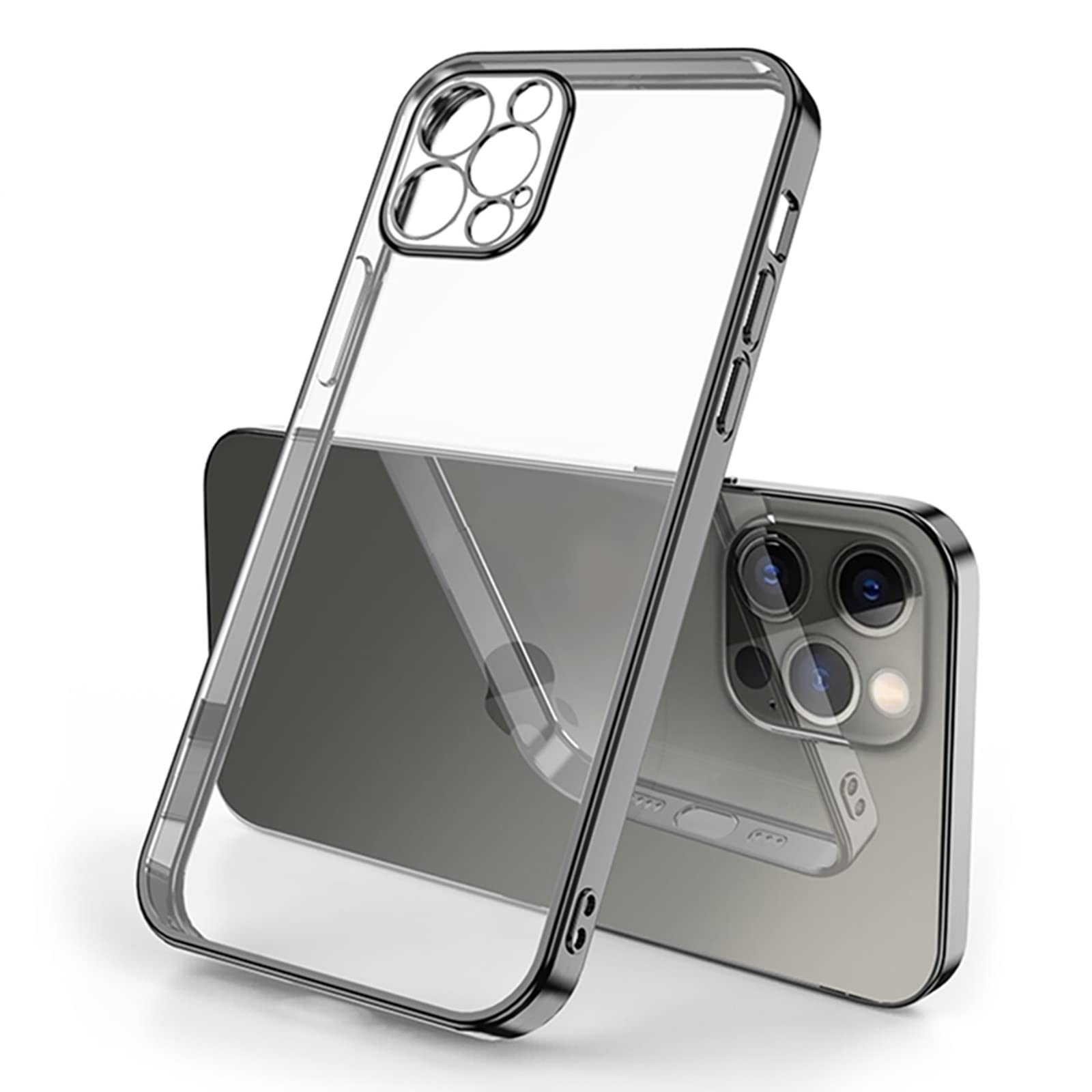 iPhone12Pro 本体+クリアケース Amazon.com: ZEZHOU Design for iPhone 12 Pro Max Clear Case, No